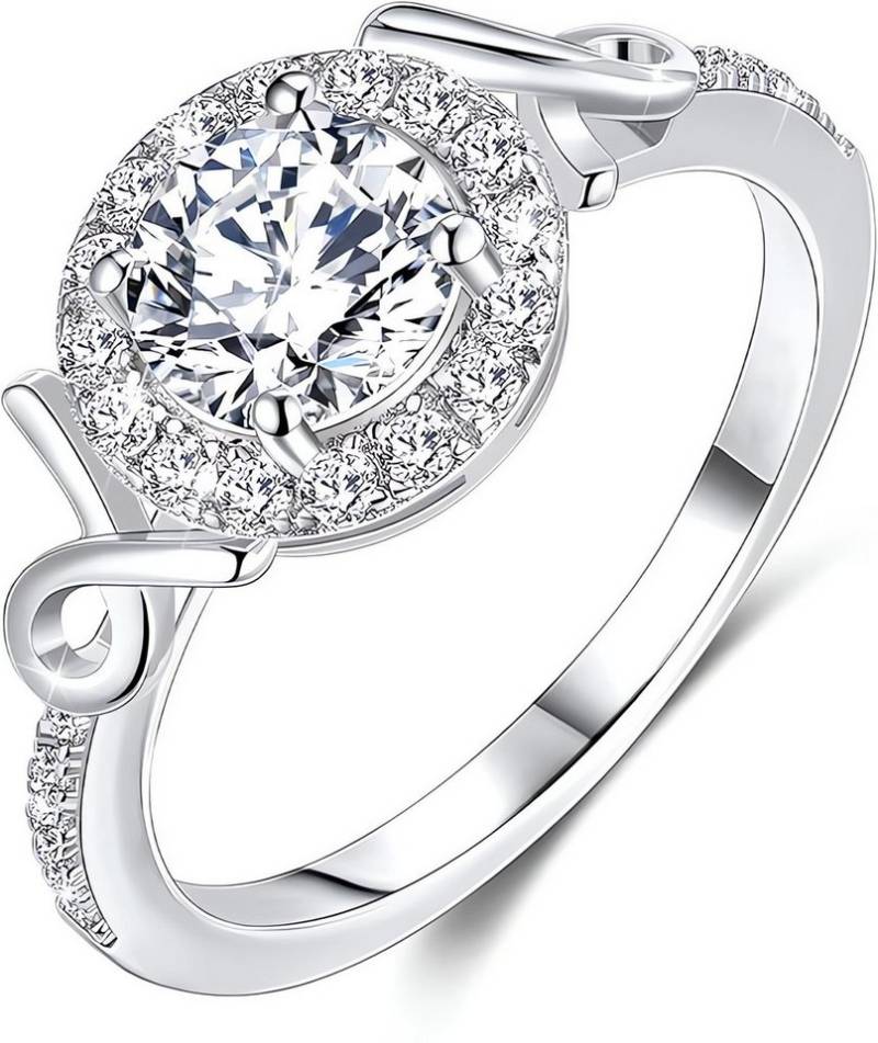 Jumpeak Diamantring Ring Damen 1ct 14K Gold E VS2 3EX RundSchliff Promise Ring, Lab Grown Diamant Ring, Verlobungsring, Konfirmation Geschenk Mädchen von Jumpeak