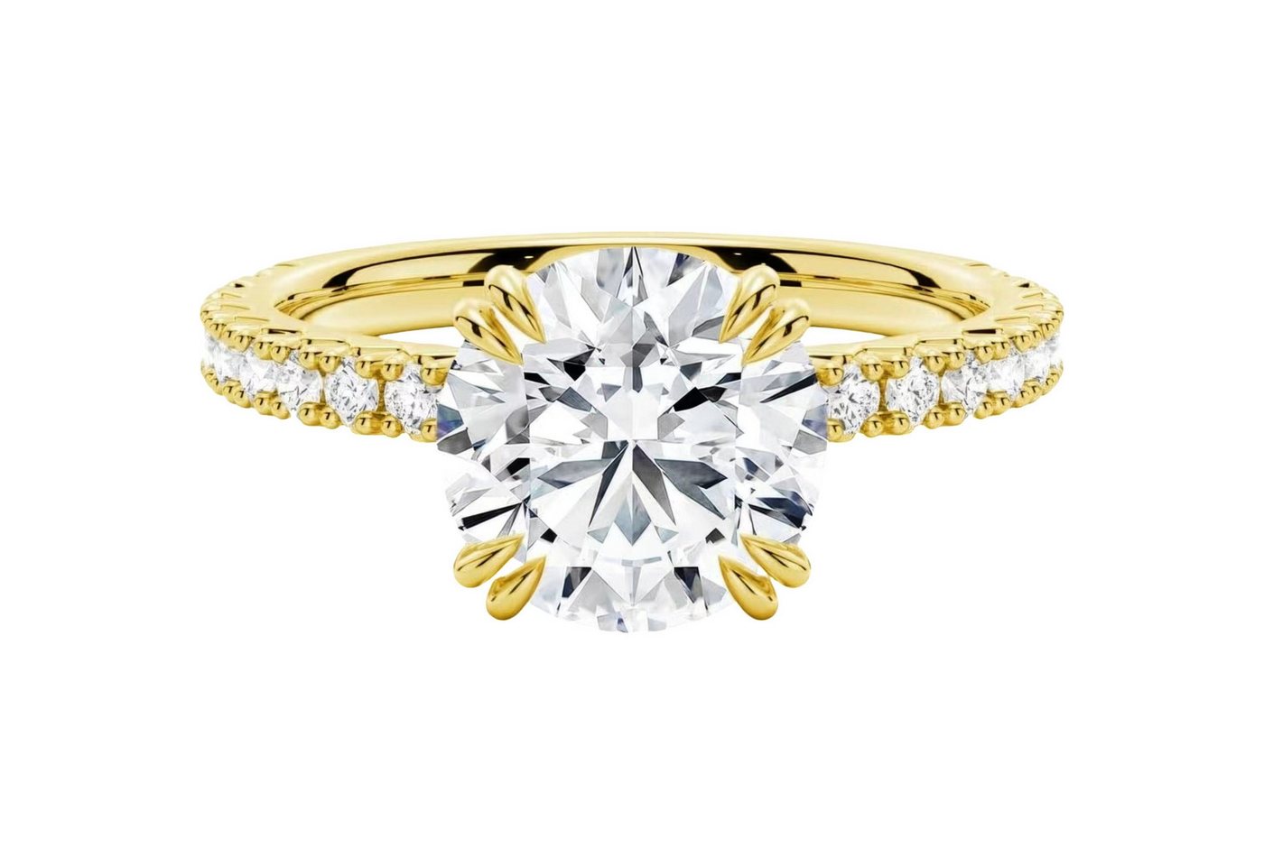 Jumpeak Diamantring damen ring,1ct-2ct ring gold damen 585 echtgold,labordiamant, geschenk firmung mädchen,liebes geschenk für sie,damen geschenk von Jumpeak