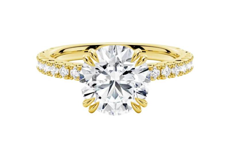 Jumpeak Diamantring damen ring,1ct-2ct ring gold damen 585 echtgold,labordiamant, geschenk firmung mädchen,liebes geschenk für sie,damen geschenk von Jumpeak