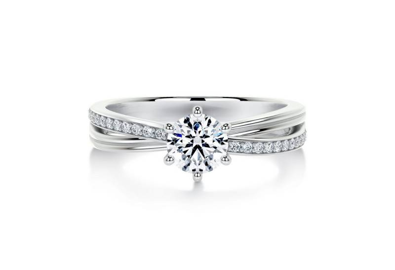 Jumpeak Diamantring damen ring,1ct ring gold damen 585 echtgold,e Vs1 3ex promise ring, geschenk zur firmung mädchen,liebes geschenk für sie,geschenk für frau von Jumpeak