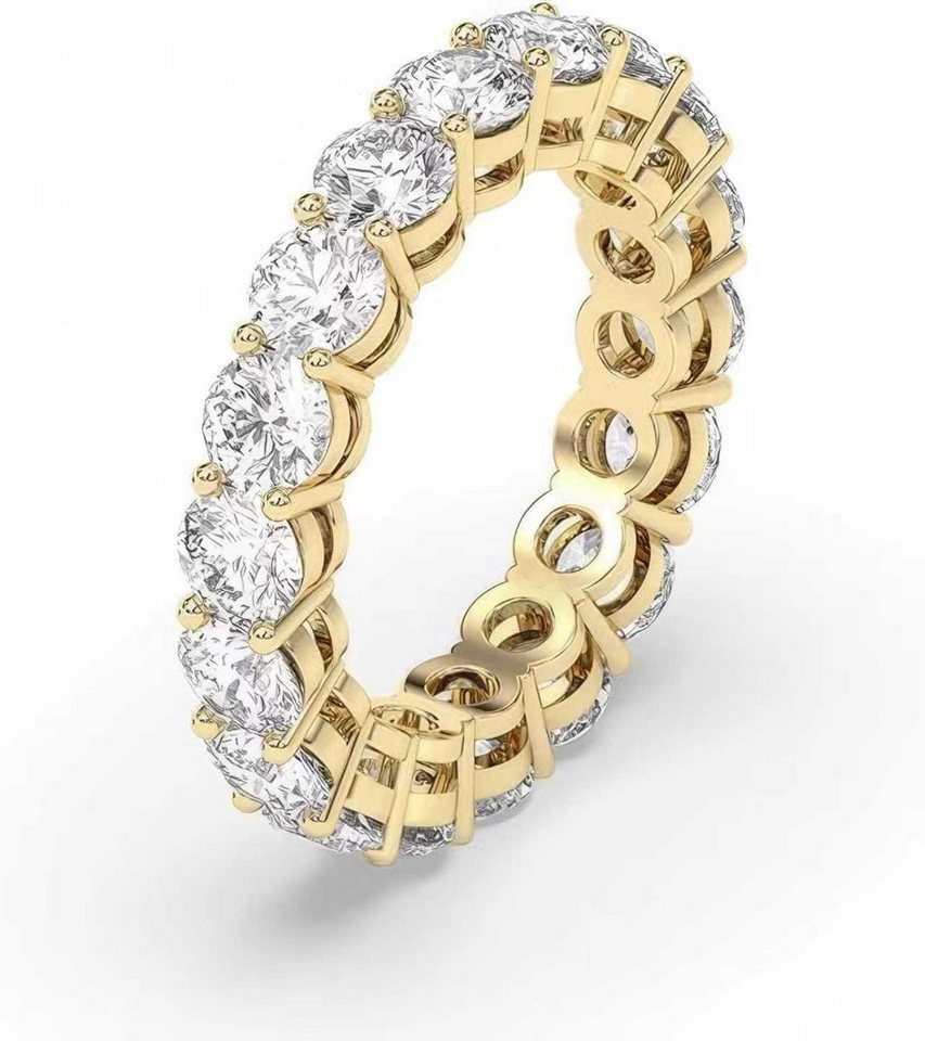 Jumpeak Diamantring ring gold damen 585 echtgold,eheringe,labordiamant,promise ring, liebes geschenk für sie,erstkommunion geschenk mädchen,damen geschenk von Jumpeak