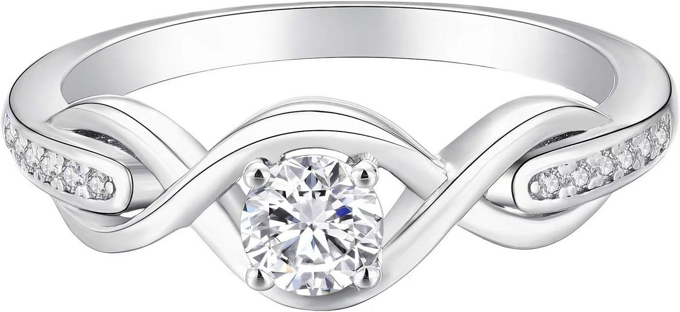 Jumpeak Diamantring verlobungsringe,0.6ct D Vs1 lab grown diamant ring,promise ring, geschenk für frau,geschenk zur firmung mädchen,liebes geschenk für sie von Jumpeak