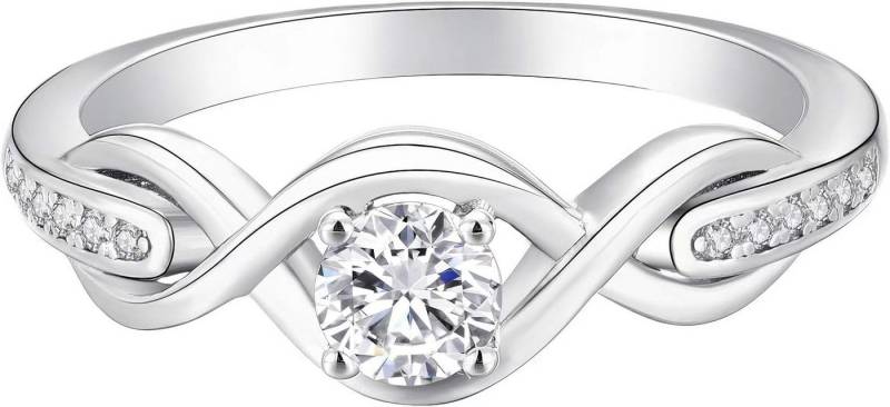 Jumpeak Diamantring verlobungsringe,0.6ct D Vs1 lab grown diamant ring,promise ring, geschenk für frau,geschenk zur firmung mädchen,liebes geschenk für sie von Jumpeak