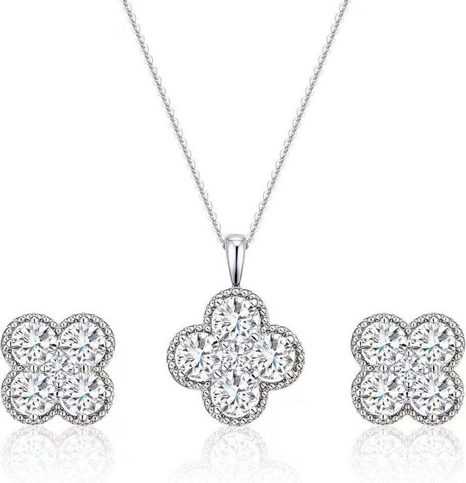 Jumpeak Kette mit Anhänger 0.15ct DE VSS/VS, Halskette damen,Diamond,Anhänger-Halskette, Liebes geschenk für sie,Geschenk ideen für frau,Geschenk schwester von Jumpeak