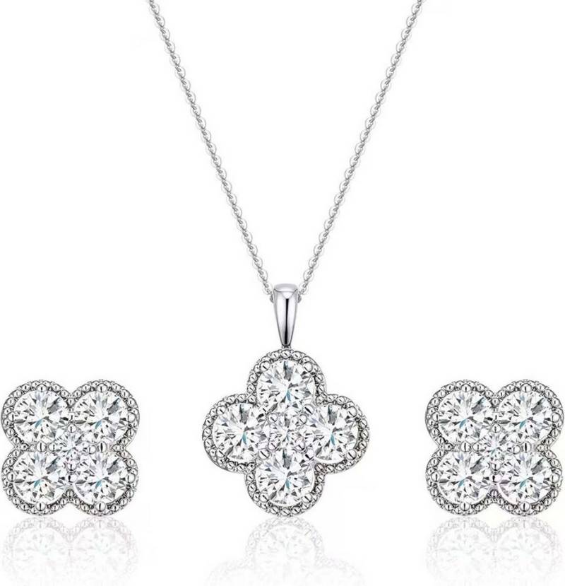 Jumpeak Kette mit Anhänger 0.15ct DE VSS/VS, Halskette damen,Diamond,Anhänger-Halskette, Liebes geschenk für sie,Geschenk ideen für frau,Geschenk schwester von Jumpeak