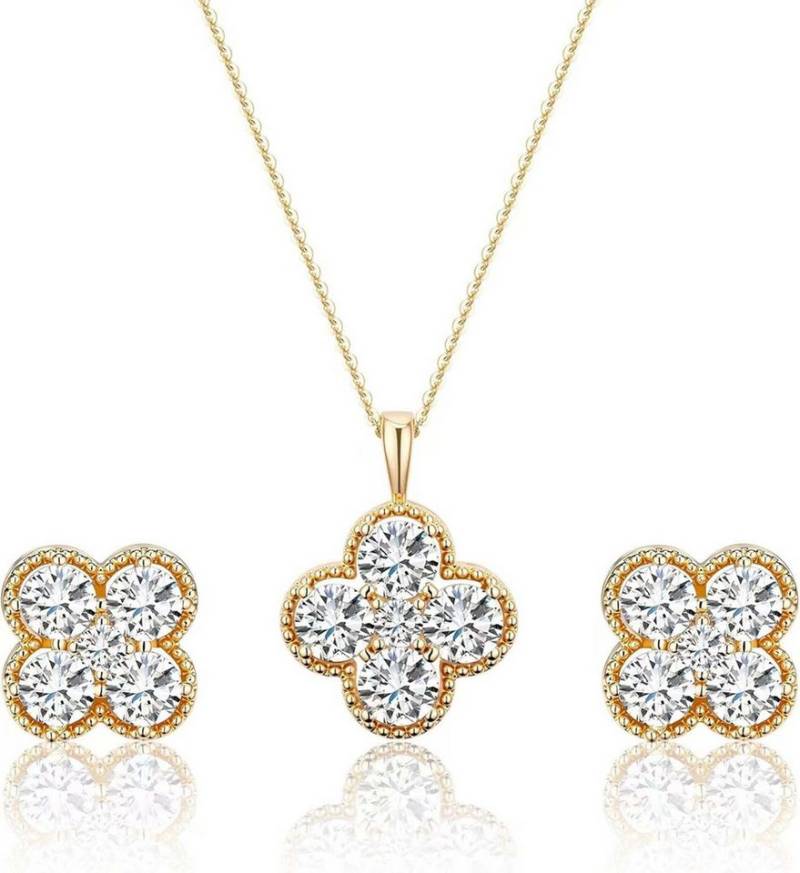 Jumpeak Kette mit Anhänger 0.15ct DE VSS/VS, Halskette damen,Diamond,Anhänger-Halskette, Liebes geschenk für sie,Geschenk ideen für frau,Geschenk schwester von Jumpeak