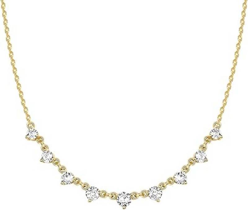 Jumpeak Kette mit Anhänger 0.2ct, DE Halskette damen,Diamond,brautkleider damen, Liebes geschenk für sie,Geschenk ideen für frau,Geschenk schwester von Jumpeak