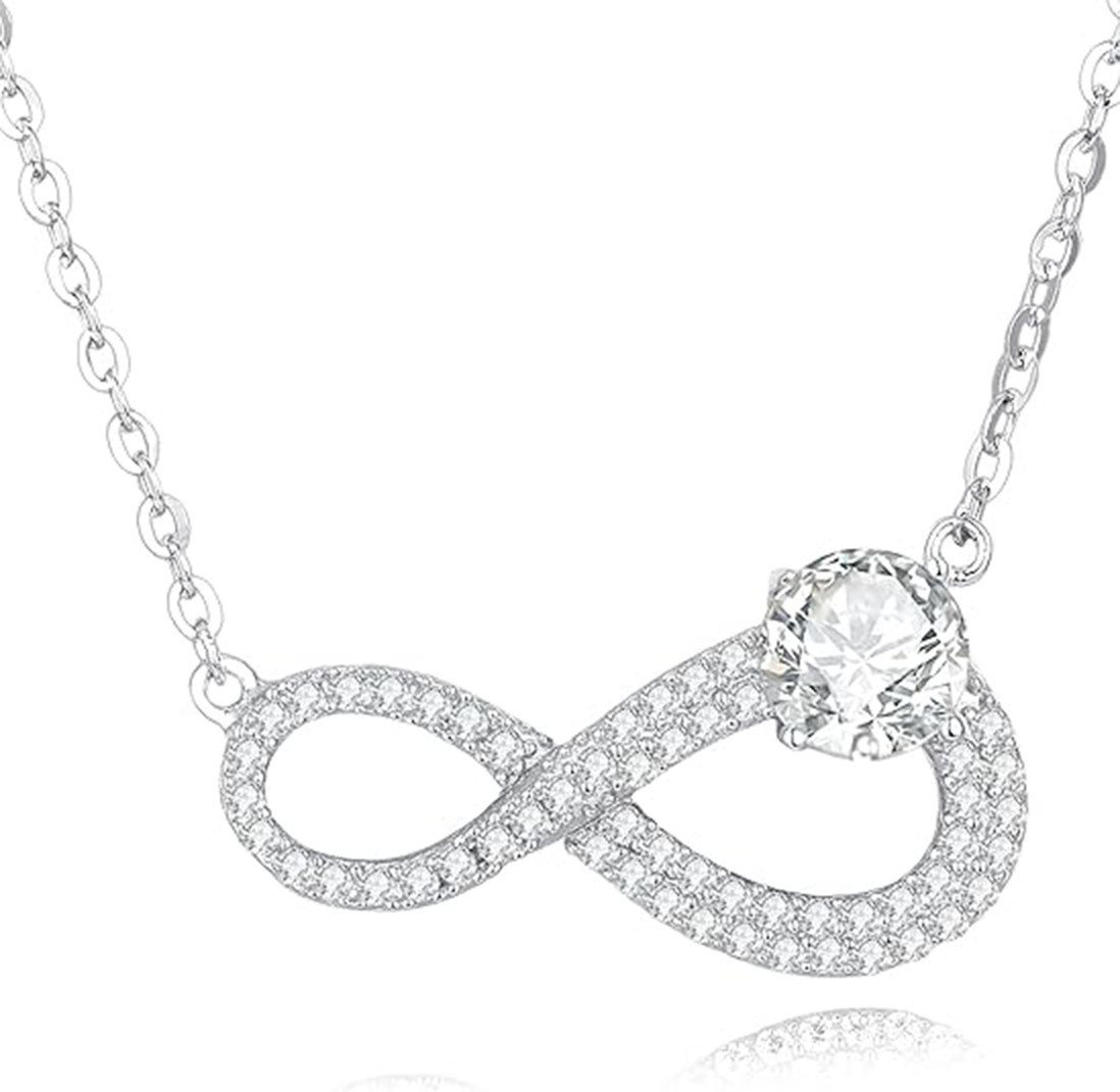 Jumpeak Kette mit Anhänger 0.6ct,Halskette damen,Diamond,halskette mädchen,Anhänger-Halskette, Liebes geschenk für sie,Geschenk ideen für frau,Geschenk schwester von Jumpeak