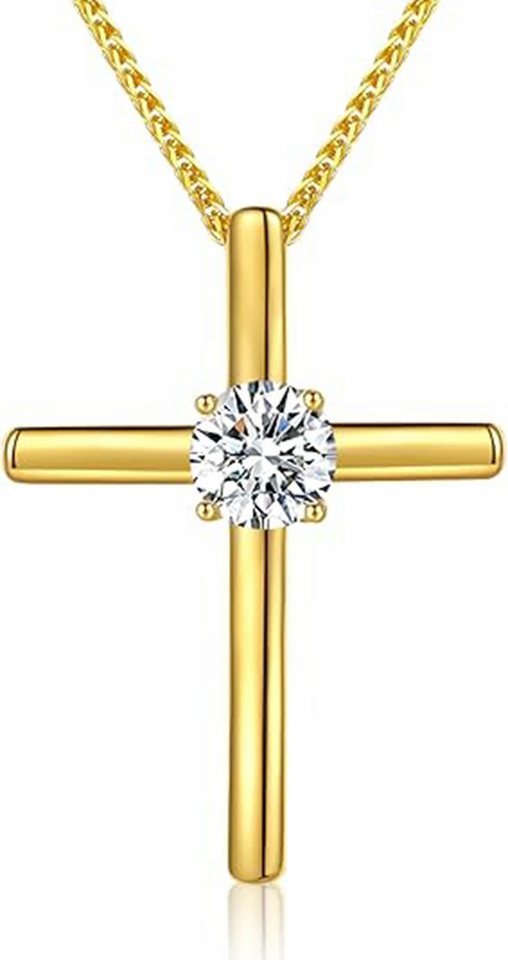 Jumpeak Kette mit Anhänger 0.8ct,D Halskette damen,Diamond,halskette mädchen,Anhänger-Halskette, VS1 Liebes geschenk für sie,Geschenk ideen für frau,Geschenk schwester von Jumpeak