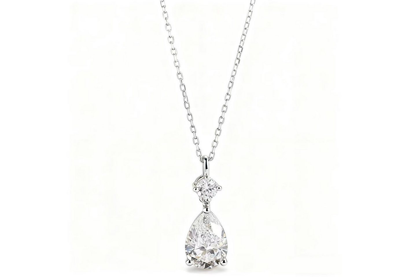 Jumpeak Kette mit Anhänger 1ct,1.5ct Diamantketten,D,VS1,2EX. Im Labor gezüchtete Diamanten, Geschenkideen für Damen,Überraschungsgeschenke,Geschenke für Töchter von Jumpeak