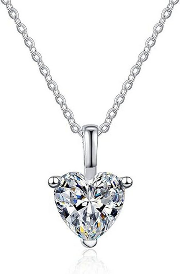 Jumpeak Kette mit Anhänger 1ct,Halskette damen,Diamond,halskette mädchen,Anhänger-Halskette, Liebes geschenk für sie,Geschenk ideen für frau,Geschenk schwester von Jumpeak