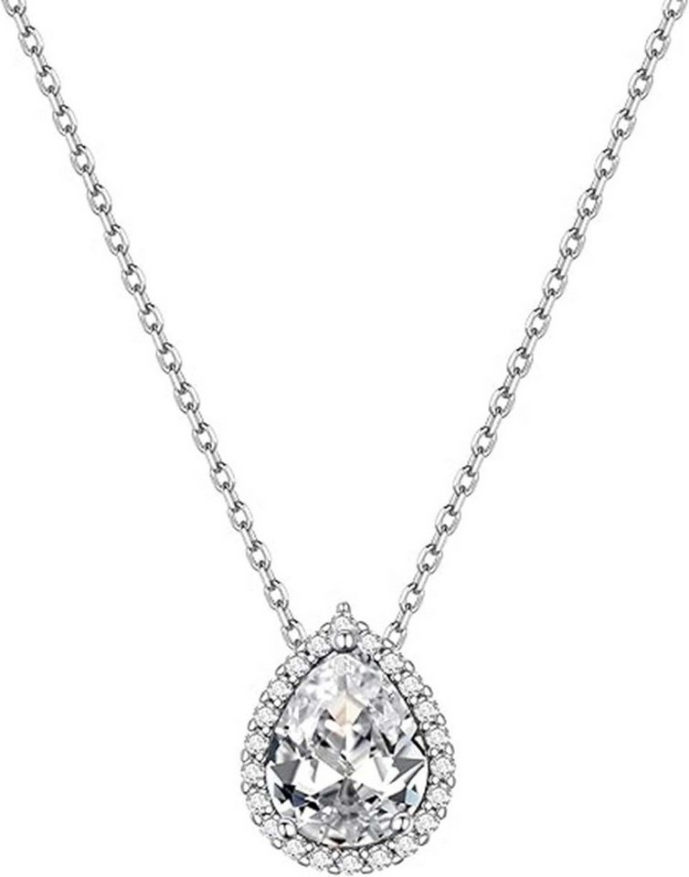 Jumpeak Kette mit Anhänger 2ct,2EX Halskette damen,Diamond,brautkleider damen,Anhänger-Halskette, Liebes geschenk für sie,Geschenk ideen für frau,Geschenk schwester von Jumpeak