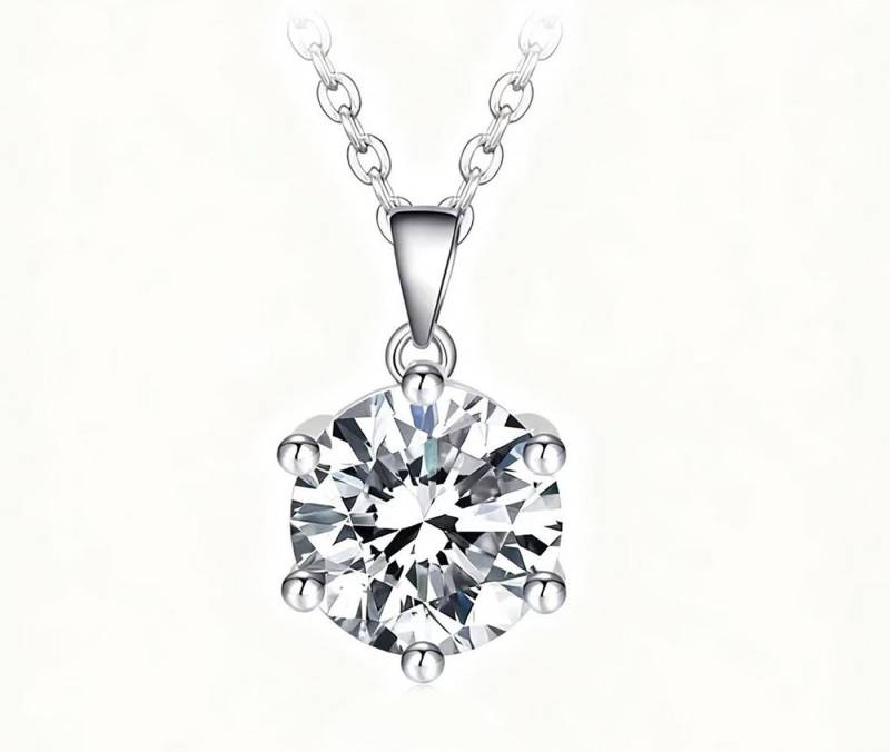 Jumpeak Kette mit Anhänger Damen-Diamantkette,1ct,D,VS1,3EX.Im Labor gezüchteter Diamant, Geschenkideen für Damen,Überraschungsgeschenke,Geschenke für Töchter von Jumpeak