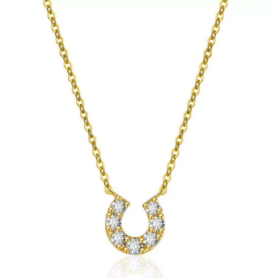 Jumpeak Kette mit Anhänger Damenhalskette,D/E,VVS/VS.Damen-Diamantkette.14K Gelbgold/Roségold, Geschenkideen für Damen,Überraschungsgeschenke,Geschenke für Töchter von Jumpeak