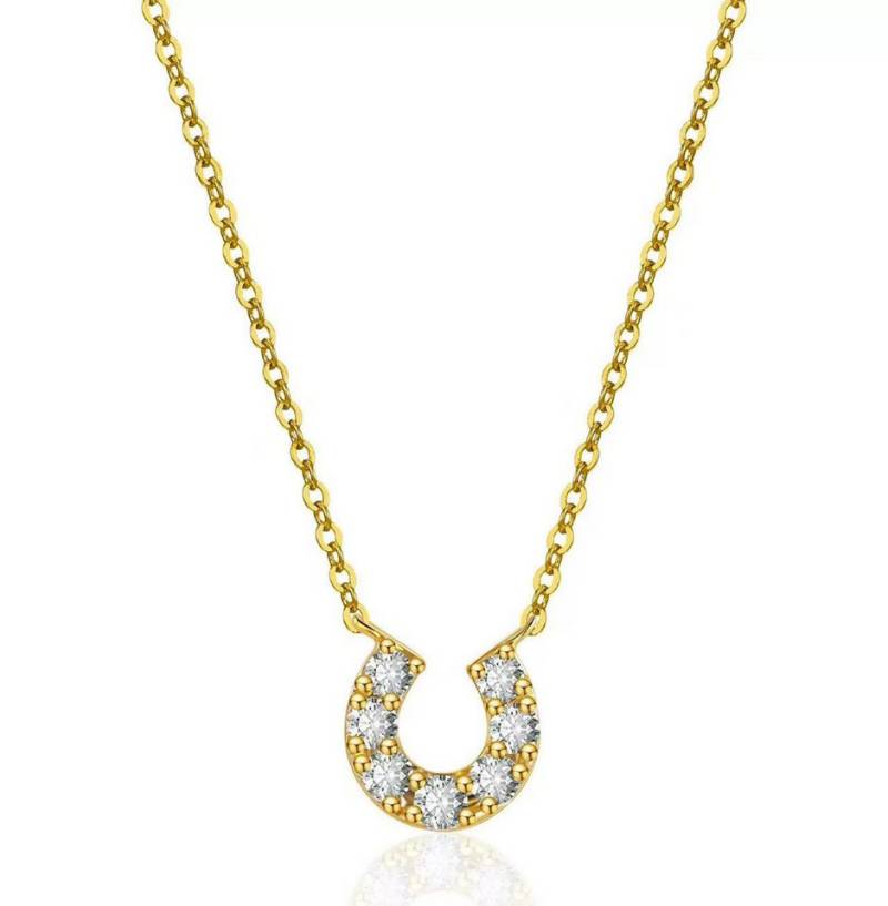 Jumpeak Kette mit Anhänger Damenhalskette,D/E,VVS/VS.Damen-Diamantkette.14K Gelbgold/Roségold, Geschenkideen für Damen,Überraschungsgeschenke,Geschenke für Töchter von Jumpeak