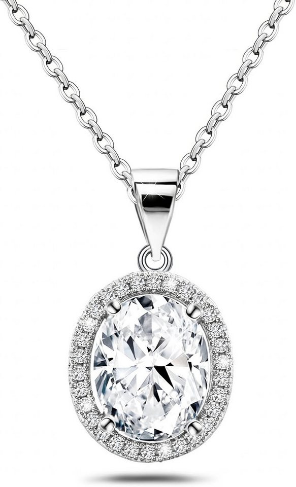 Jumpeak Kette mit Einhänger Damen goldene Halskette, 2CT D VVS2 2ex Labor kultivierte Diamanten, Anhänger-Halskette, Damen-Halskette,erstkommunion geschenk Jumpeak Kette mit Einhänger Damen goldene Halskette, 2CT D VVS2 2ex Labor kultivierte Diamanten, Anhänger-Halskette, Damen-Halskette,erstkommunion geschenk von Jumpeak