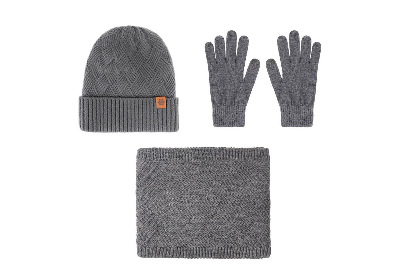 Jumpeak Mütze & Schal Mützen-Sets,Mütze,mütze herren,wintermütze herren,wollmütze herren (Packung, 2-teiliges/3-teiliges Mütze-Set) handschuhe winter,schlauchschal herren,Wintermütze,2/3-teiliges Set von Jumpeak