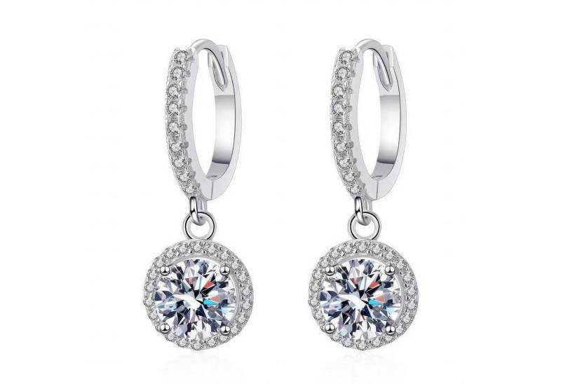 Jumpeak Paar Ohrhänger ohrstecker gold 585 echtgold,0.6ct D Vs1 Ohrhänger,labordiamant, geschenk für schwester,geschenk firmung mädchen,damen geschenk von Jumpeak