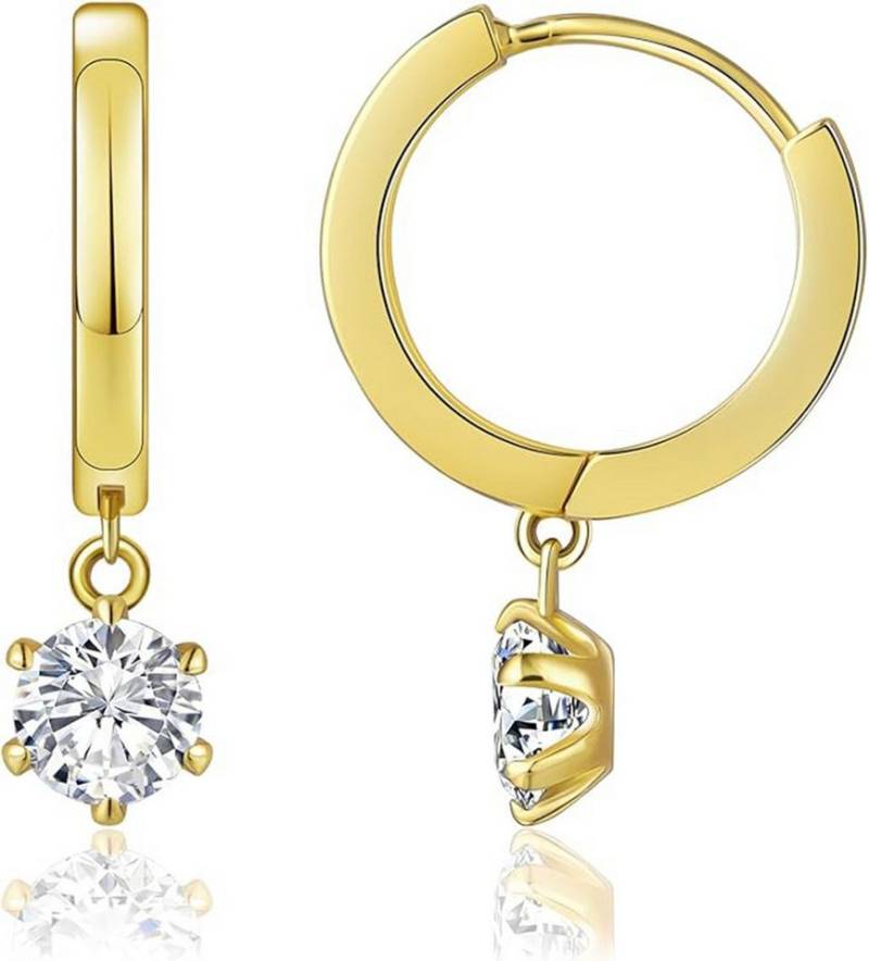 Jumpeak Paar Ohrstecker 0.6ct D VS1 3EX Ohrstecker damen,Ohrstecker mädchen,Diamond,14K Gold, Liebes geschenk für sie,Geschenk ideen für frau,Geschenk schwester von Jumpeak