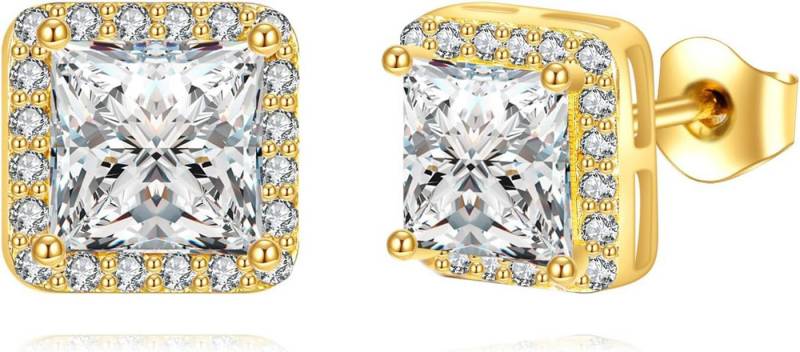 Jumpeak Paar Ohrstecker 1ct E VS1Einzelner Diamant mit 1ct Ohrstecker damen,Diamantohrstecker, 2EX Liebes geschenk für sie,Geschenk ideen für frau,Geschenk schwester von Jumpeak