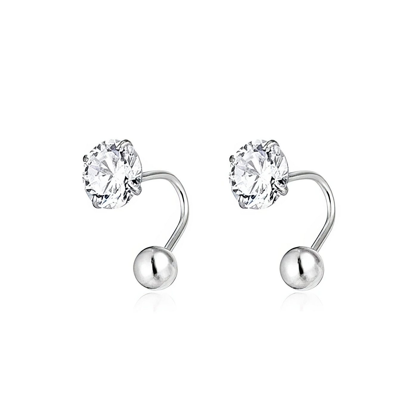 Jumpeak Paar Ohrstecker 1ct ohrstecker mädchen, ohrstecker gold 585 echtgold,Diamantohrstecker, D VS2 3EX große schwester geschenk,kommunion geschenk,damen geschenk von Jumpeak