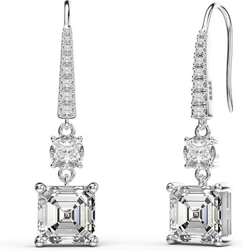 Jumpeak Paar Ohrstecker Einzel1ct D VS1 2EX Ohrstecker damen,Ohrstecker mädchen,Diamond, Liebes geschenk für sie,Geschenk ideen für frau,Geschenk schwester von Jumpeak