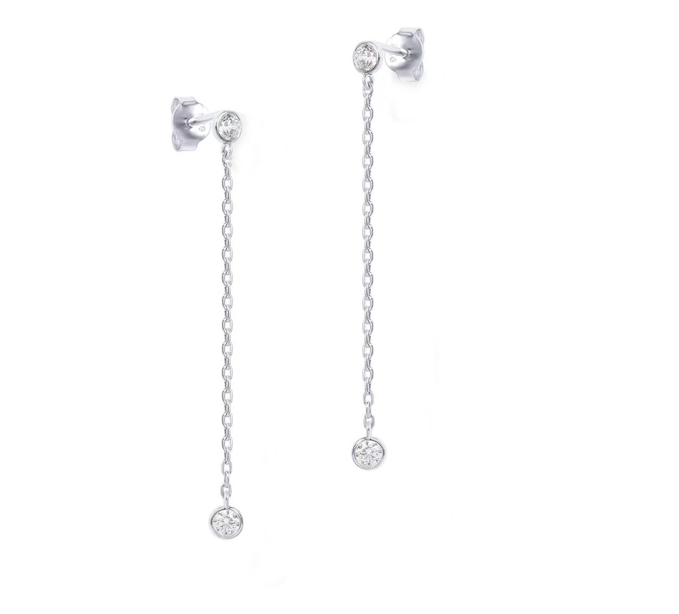 Jumpeak Paar Ohrstecker Einzelner 0.2ct,D/E,VVS/VS, Damenohrringe, Labor gezüchtete Diamanten, Kommunion geschenk mädchen,Damen geschenk,Geschenk tochter von Jumpeak