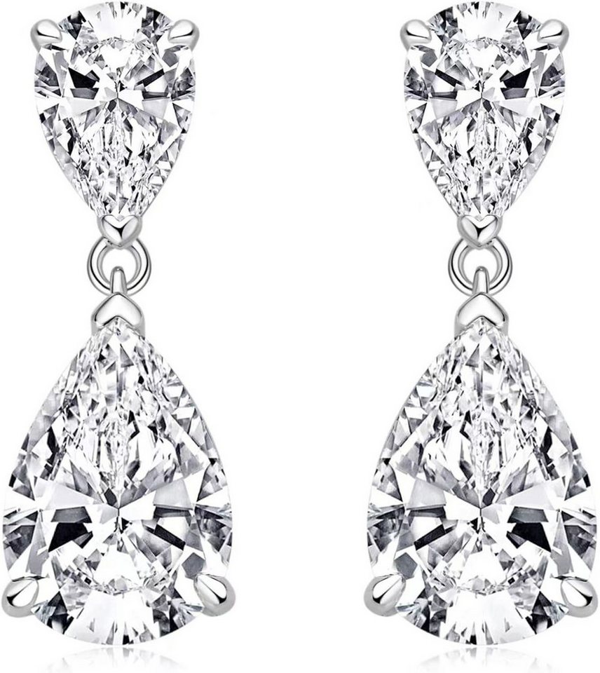 Jumpeak Paar Ohrstecker Einzelner Diamant0,5–1ct,D,VS1,2EX,Diamantohrringe für Damen, Kommunion geschenk mädchen,Damen geschenk,Geschenk tochter von Jumpeak