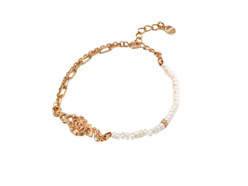 Jumpeak Perlenarmband Armband Damen,Armband Silber 925 Damen,Armband Damen Perlen, 18k Vergolde,Konfirmation Geschenk Mädchen,Mutter tochter Geschenk von Jumpeak