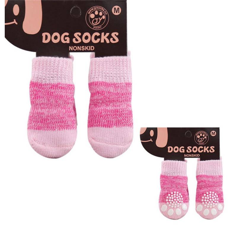 Jumpeak Schutzsocken Hunde Socken Antirutsch,Neujahrs-Pet-Socken,Katzenartikel,süße Muster, Hunde-Socken draußen,Elch- & Nikolaus-Motive, alljährig geeignet von Jumpeak