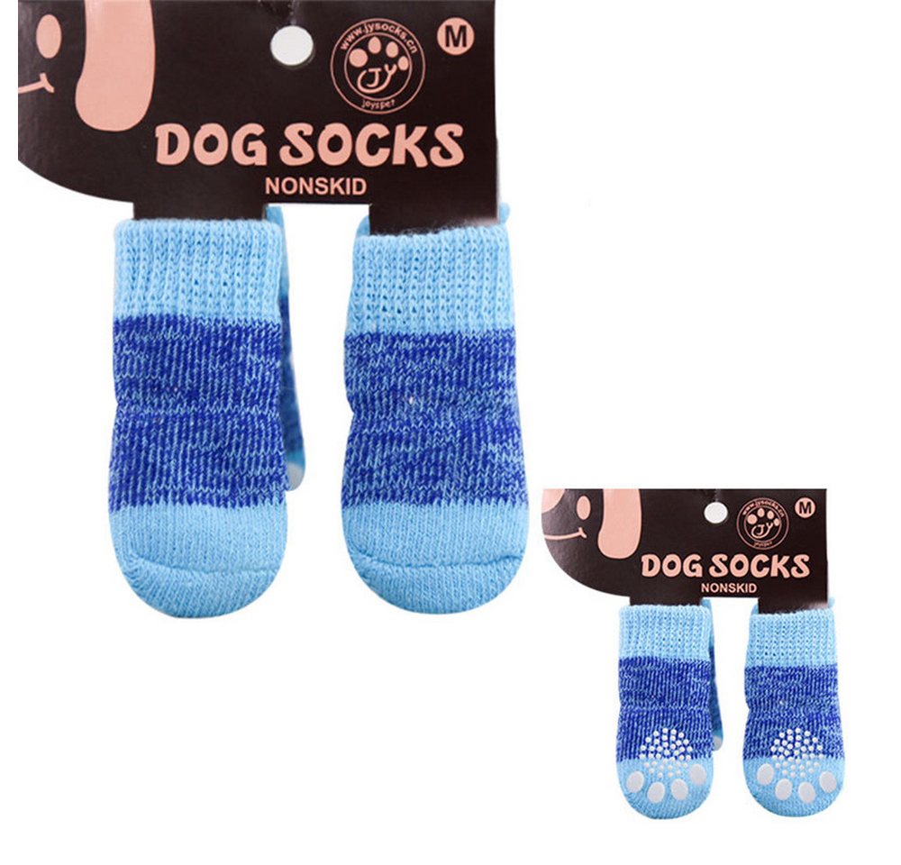 Jumpeak Schutzsocken Hunde Socken Antirutsch,Neujahrs-Pet-Socken,Katzenartikel,süße Muster, Hunde-Socken draußen,Elch- & Nikolaus-Motive, alljährig geeignet von Jumpeak