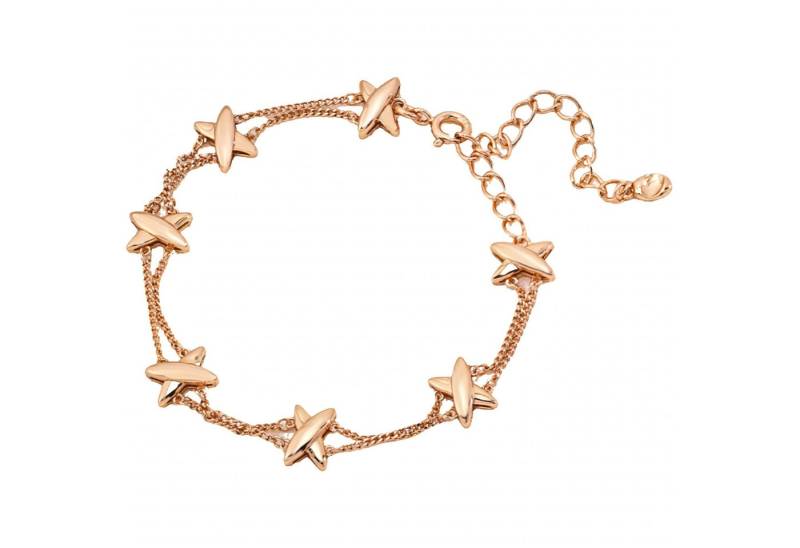 Jumpeak Silberarmband Damen Armbänder, Vergoldete Armbänder, Brautjungfer Armbänder, Sterling Silber Klee-Armband, 18K vergoldet, Geschenk für Frauen von Jumpeak