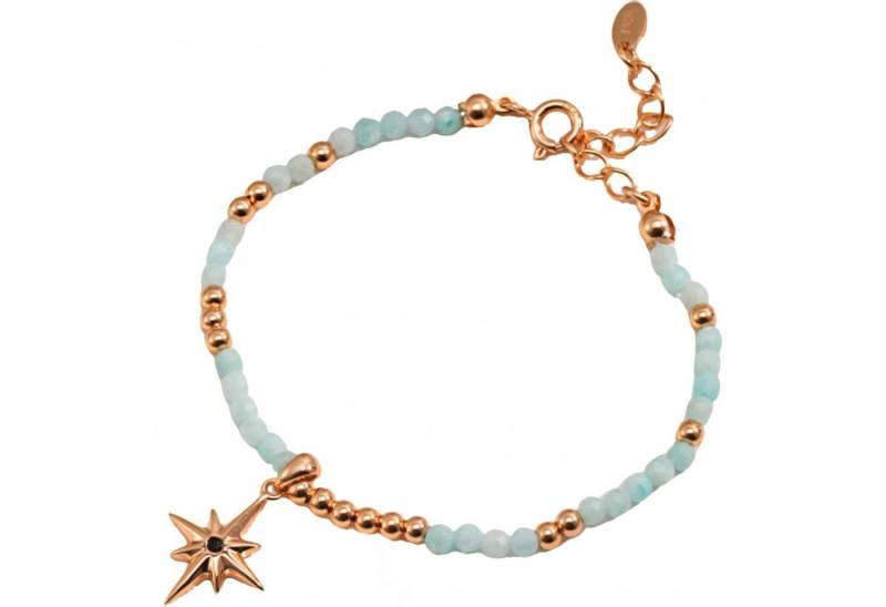 Jumpeak Silberarmband Damen Silberarmband,  Perlenarmband,  Jade Armband, Sommer Damenarmband, 18K vergoldet, erstkommunion geschenk mädchen von Jumpeak