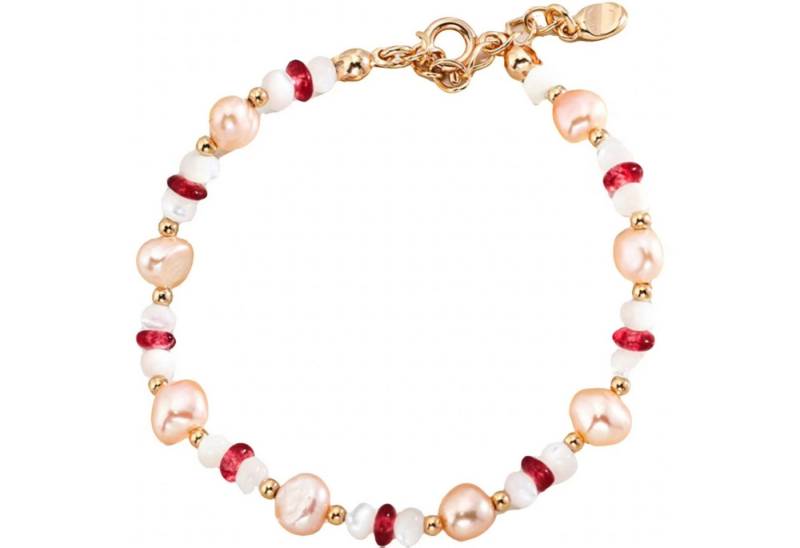 Jumpeak Silberarmband Damenarmband , Rotes Armband , Edelsteinarmband Personalisiert, , 925er Silberarmband mit, 18K Vergoldung,  Geschenk für die Schwester von Jumpeak