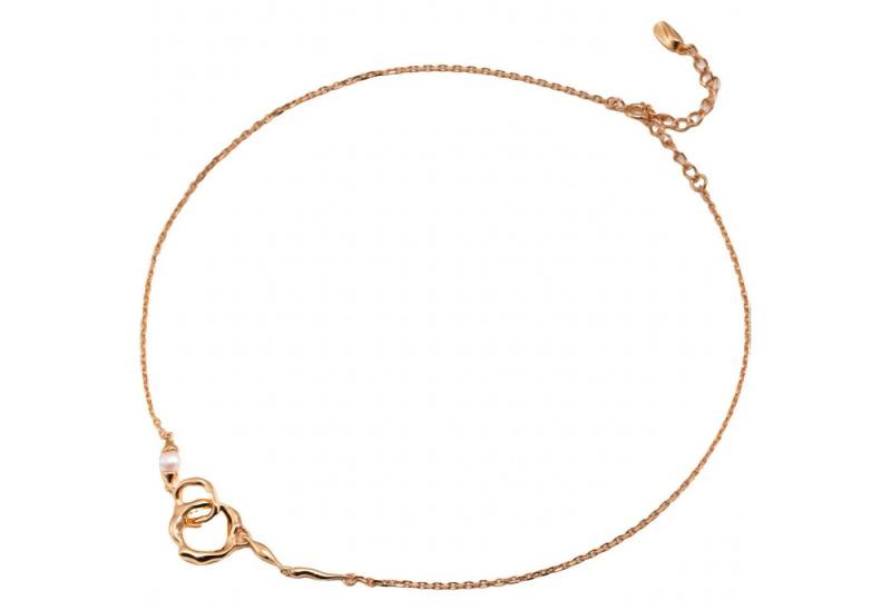 Jumpeak Silberkette Damen-Silberkette, Perlenkette, Onyxkette, Sterling Silber Halskette, 18K Gold plattiert, Geschenk für Mädchen von Jumpeak