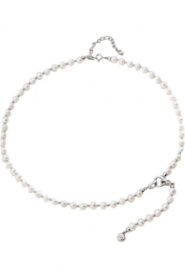 Jumpeak Silberkette boho halskette , Damen Perlenkette , Anhänger Halskette, Silberne Halskette, 18K vergoldet, geschenk ideen für frau von Jumpeak