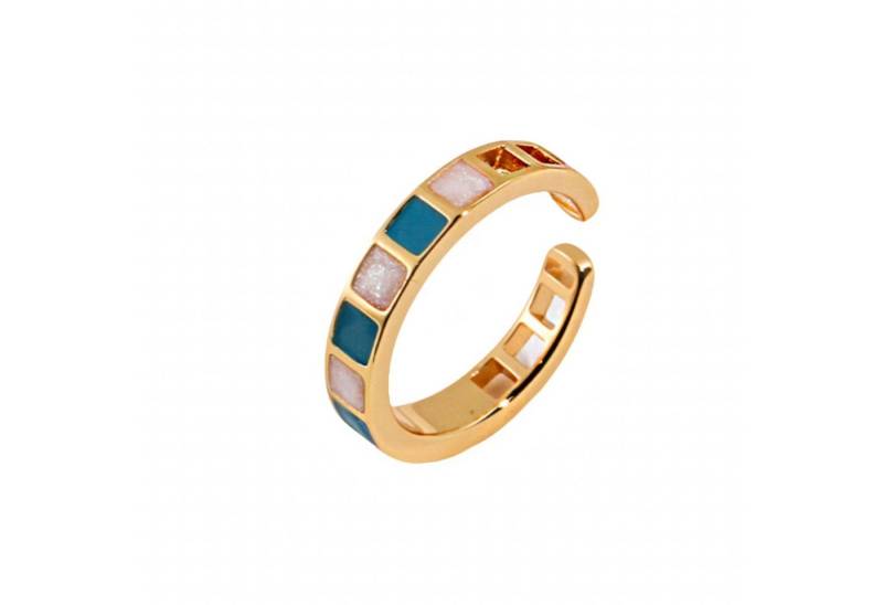 Jumpeak Silberring Ring 925 Silber Damen , Verstellbarer Ring , Goldplattiert Damen, Versprechensring , 18K vergoldet , geschenk zur firmung mädchen von Jumpeak