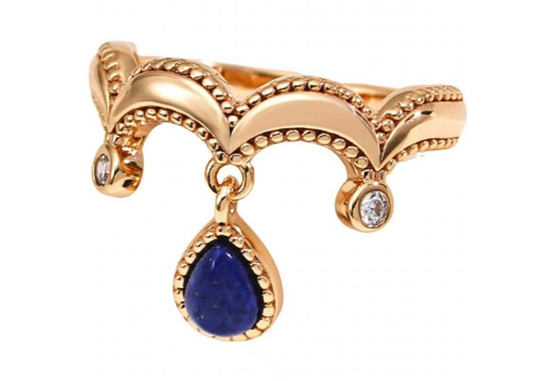 Jumpeak Silberring ring damen silber , lapislazuli ring , ring vergoldet damen, Versprechensring, 18K vergoldet, geschenk firmung mädchen damen geschenk von Jumpeak