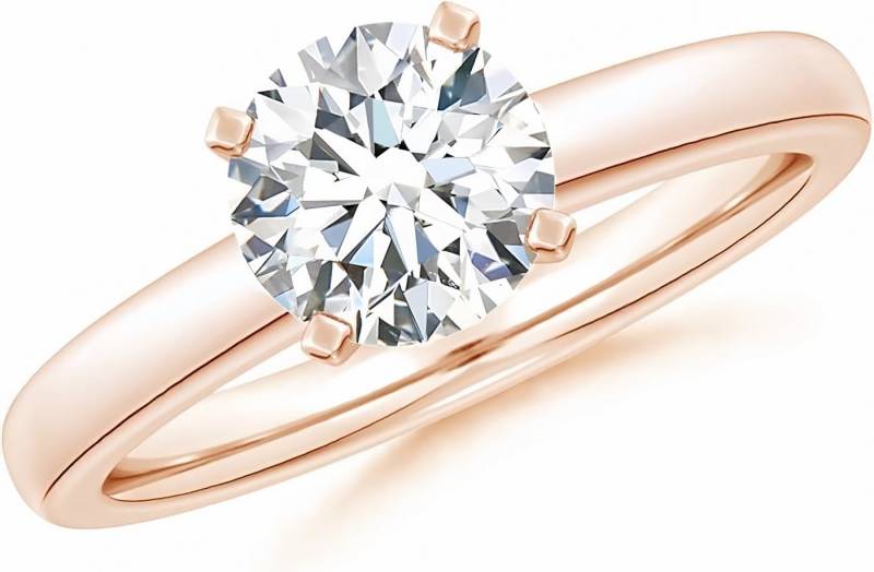 Jumpeak Trauring Damen 585 Echtgold-Ring, Damen-Diamant-Ring, Lab-Zuchtdiamanten, 2ct DiamantringKommunion Geschenk,Hochzeitsband,Hochzeitsgeschenk von Jumpeak