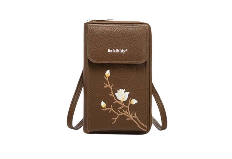 Jumpeak Umhängetasche Modische Multifunktionstasche, Handytasche, Handytasche mit Stickerei von Jumpeak