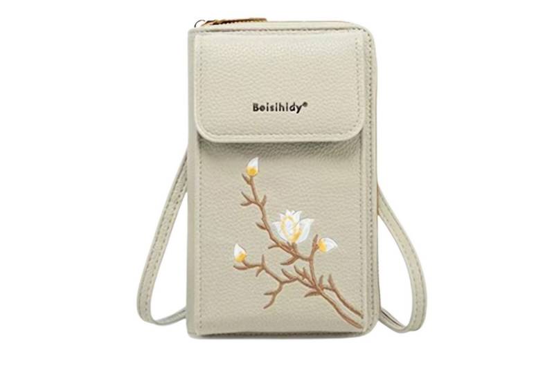 Jumpeak Umhängetasche Modische Multifunktionstasche, Handytasche, Handytasche mit Stickerei von Jumpeak