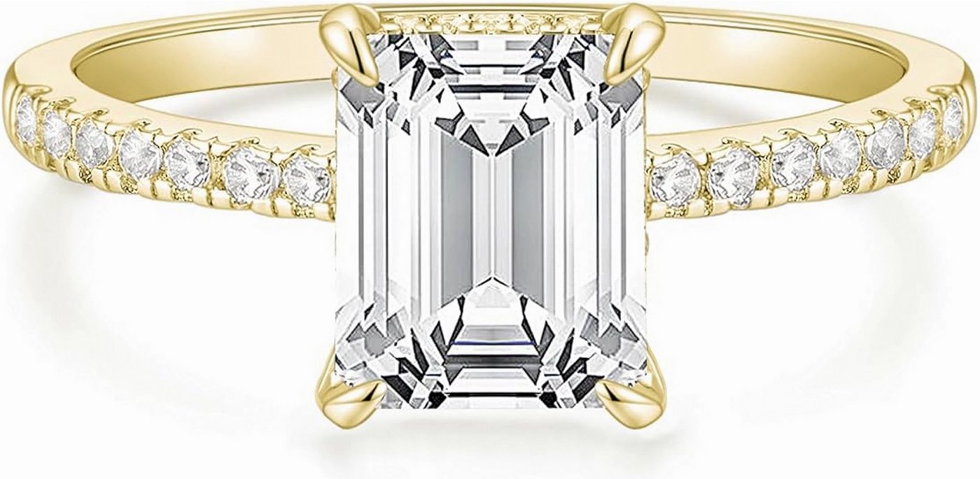 Jumpeak Verlobungsring 14 Karat Gold, 3 Karat Diamant im Smaragdschliff mit IGI-Zertifikat, Diamantringe für Frauen für Anträge, Hochzeiten, Jahrestage Jumpeak Verlobungsring 14 Karat Gold, 3 Karat Diamant im Smaragdschliff mit IGI-Zertifikat, Diamantringe für Frauen für Anträge, Hochzeiten, Jahrestage von Jumpeak