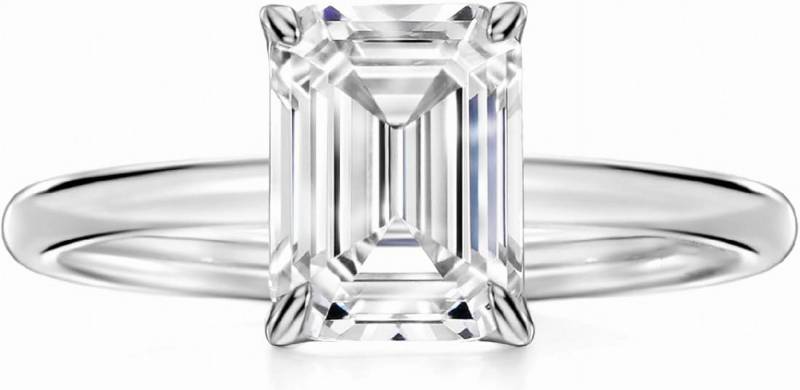 Jumpeak Verlobungsring 585 Gold, 2 Karat Diamant im Ovalschliff, Braut-Ehering, 14k Gold, Ehering für Hochzeiten, Jubiläen von Jumpeak