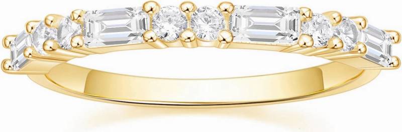 Jumpeak Verlobungsring 585 Gold, rechteckige und runde, schmale, stapelbare Ewigkeitsringe, Kommunion Geschenk,Hochzeitsband,Hochzeitsgeschenk von Jumpeak