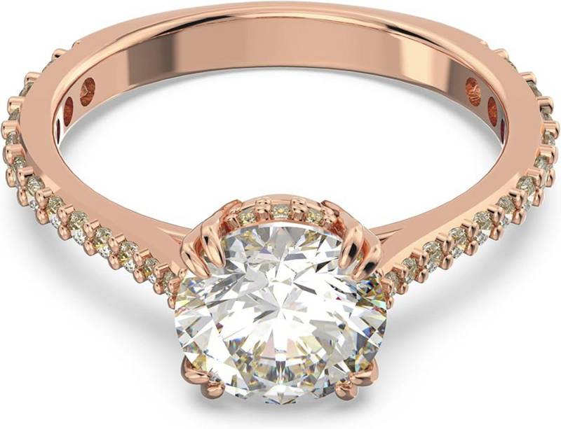 Jumpeak Verlobungsring 585 Gold. Roségold, 1ct Labor Rund-Diamant, Damen-Ehering, D/VS1/3EX/mit IGI,  Das perfekte Weihnachts- und Verlobungsgeschenk von Jumpeak