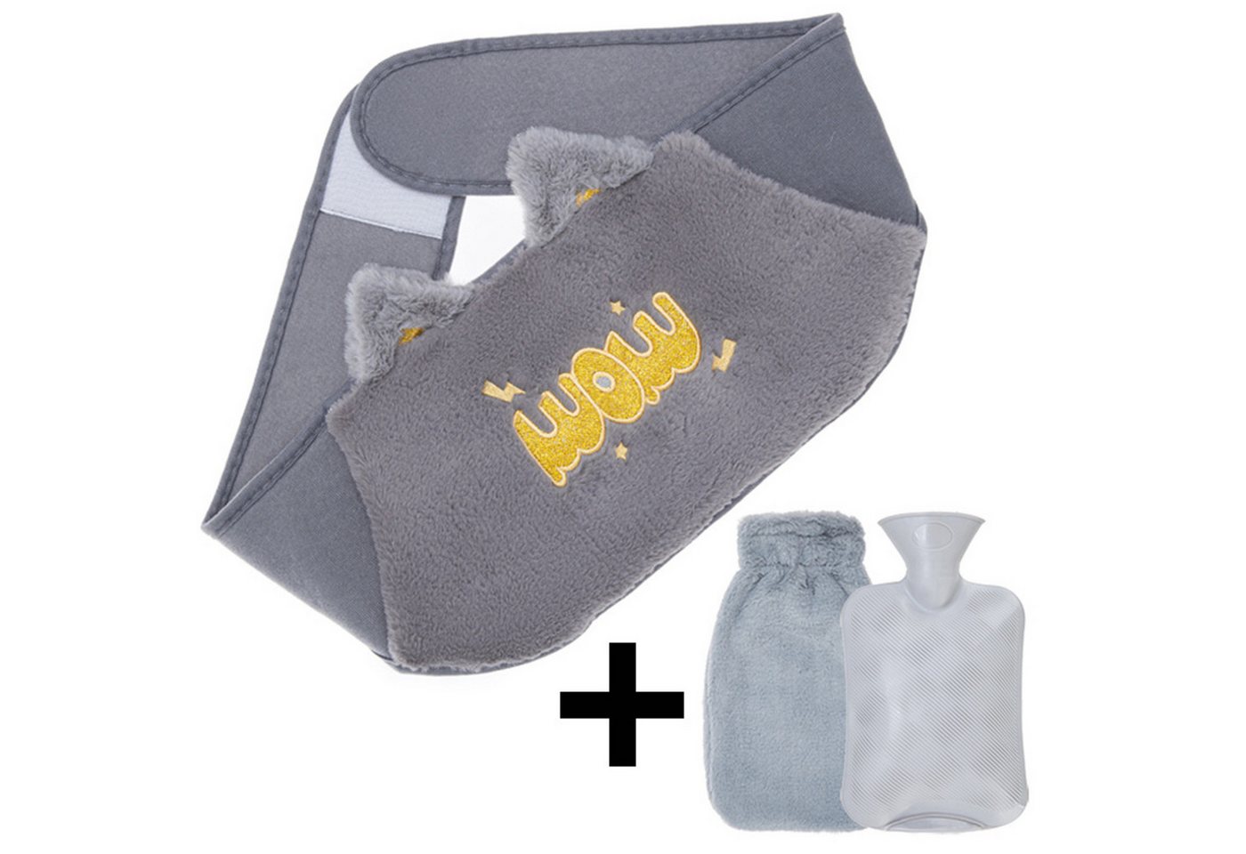 Jumpeak Wärmflasche Wärmflaschen,Wärmflaschengürtel,wärmflasche mit bezug,wärmflasche groß, (Set, 3teiliges Set,Gürtellänge 120 cm,Wärmflaschenlänge 27 cm,Breite 16 cm), wärmflasche tier,wärmflasche kinder,Mehrere Stile,Mehrere Farben von Jumpeak