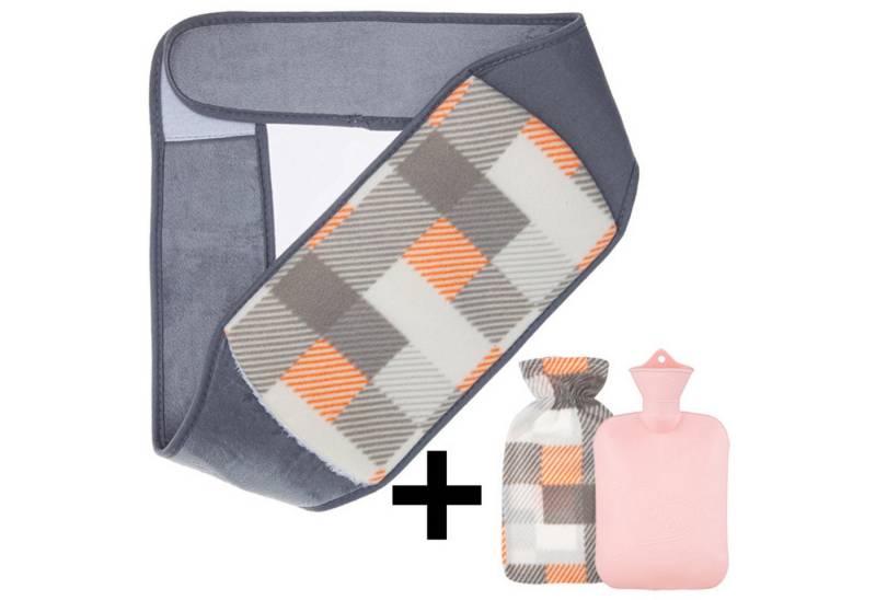 Jumpeak Wärmflasche Wärmflaschen,Wärmflaschengürtel,wärmflasche mit bezug,wärmflasche groß, (Set, 3teiliges Set,Gürtellänge 120 cm,Wärmflaschenlänge 27 cm,Breite 16 cm), wärmflasche tier,wärmflasche kinder,Mehrere Stile,Mehrere Farben von Jumpeak