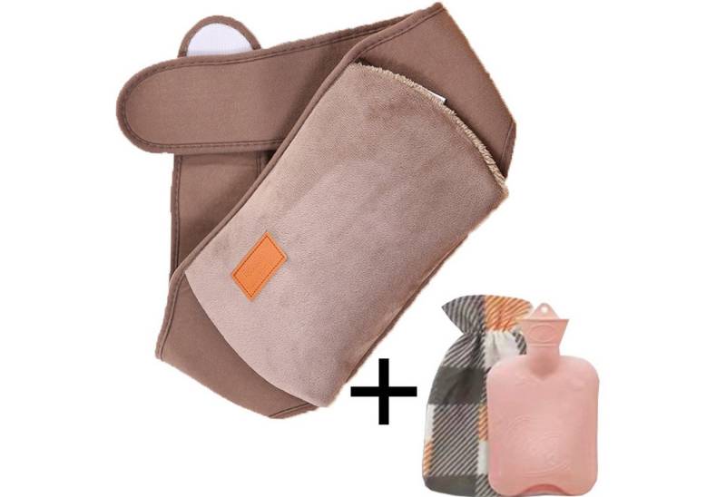 Jumpeak Wärmflasche Wärmflaschen,Wärmflaschengürtel,wärmflasche mit bezug,wärmflasche groß, (Set, 3teiliges Set,Gürtellänge 120 cm,Wärmflaschenlänge 27 cm,Breite 16 cm), wärmflasche tier,wärmflasche kinder,Mehrere Stile,Mehrere Farben von Jumpeak