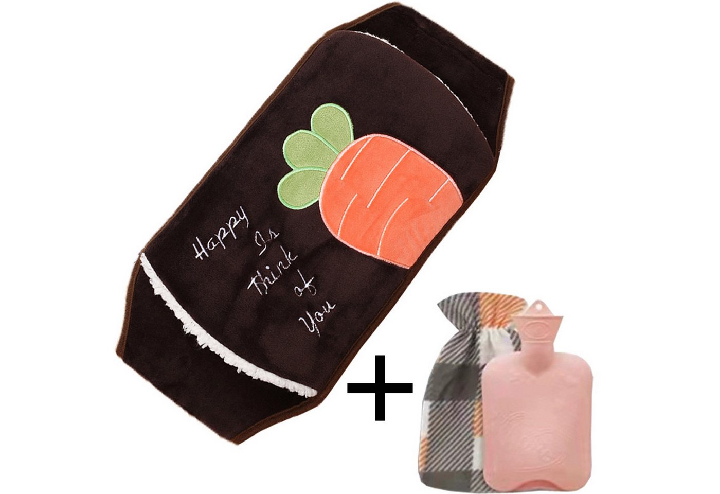 Jumpeak Wärmflasche Wärmflaschen,Wärmflaschengürtel,wärmflasche mit bezug,wärmflasche groß, (Set, 3teiliges Set,Gürtellänge 120 cm,Wärmflaschenlänge 27 cm,Breite 16 cm), wärmflasche tier,wärmflasche kinder,Mehrere Stile,Mehrere Farben von Jumpeak