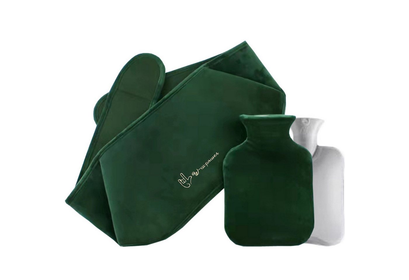 Jumpeak Wärmflasche Wärmflaschen,Wärmflaschengürtel,wärmflasche mit bezug,wärmflasche groß, (Set, 3teiliges Set,Gürtellänge 120 cm,Wärmflaschenlänge 27 cm,Breite 16 cm), wärmflasche tier,wärmflasche kinder,Mehrere Stile,Mehrere Farben von Jumpeak